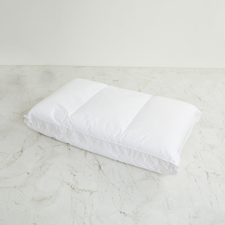 Slumber Solid Polyurethane Memory Foam Pillow  : 68 cm x 43 cm x 12 cmH White