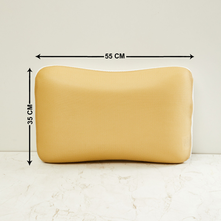 Thea Solid Memory Foam Memory Foam Pillow : 55 cm x 35 cm x 12 cmH White