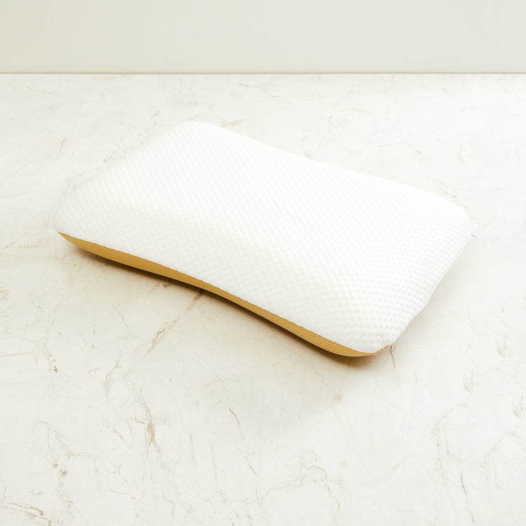 Thea Solid Memory Foam Memory Foam Pillow : 55 cm x 35 cm x 12 cmH White
