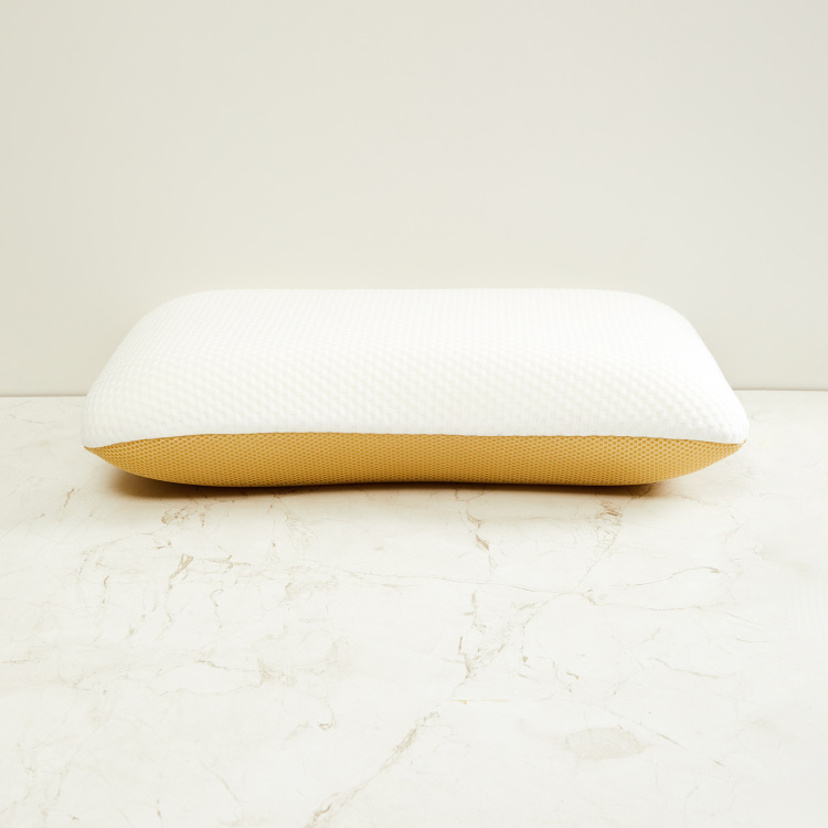 Thea Solid Memory Foam Memory Foam Pillow : 55 cm x 35 cm x 12 cmH White