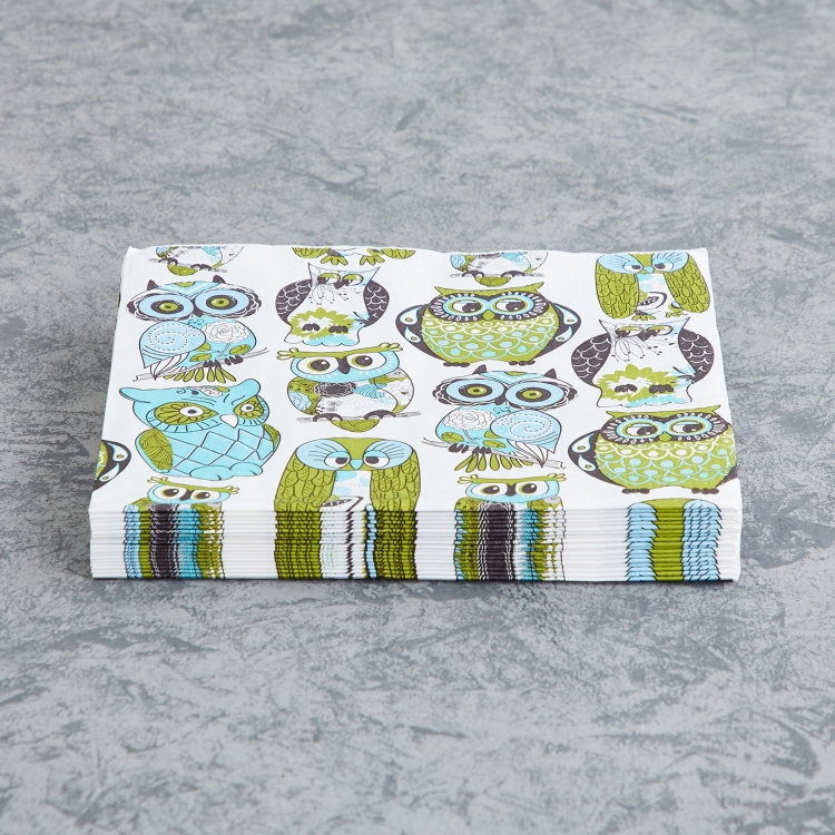 Garnet Sabinio Printed 20-Pc. Napkin Set