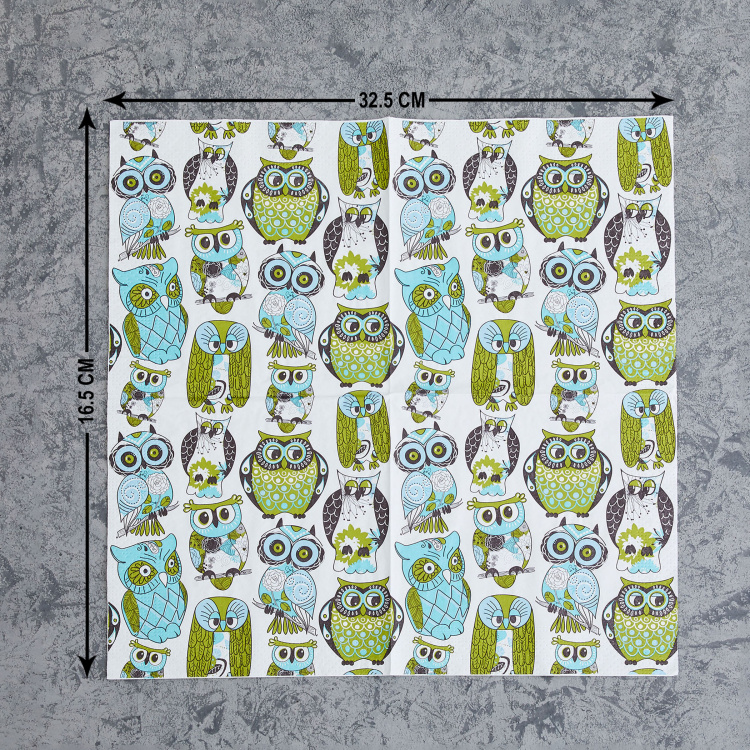 Garnet Sabinio Printed 20-Pc. Napkin Set