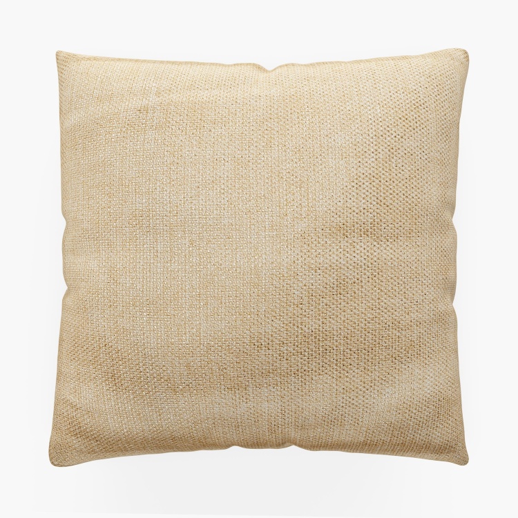 Eternity Printed Cotton Cushion Cover : 40 cm x 40 cm Gold