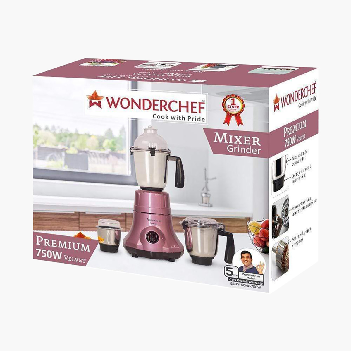 Buy WONDERCHEF Premium Mixer Grinder from Wonderchef at just INR 4499.0