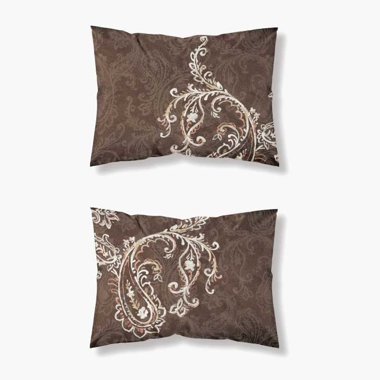 D'DECOR Awadh Printed 3-Pc. King Size Bedsheet Set - 274 x 274 cm