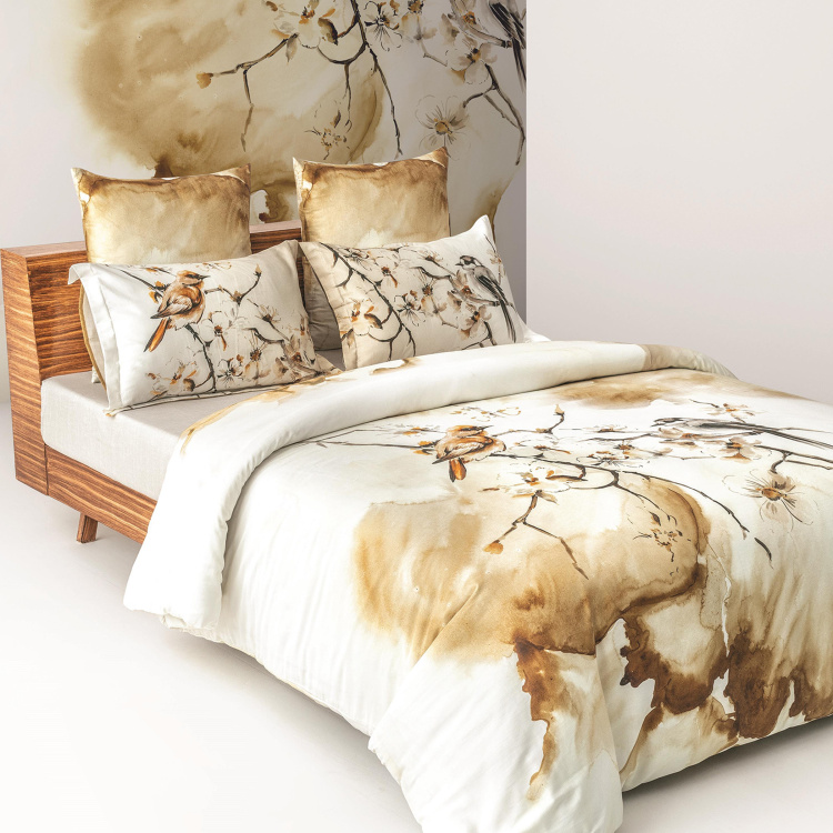 D'DECOR Get Inked Print 5-Pc. King Size Bedsheet Set - 274 x 274 cm