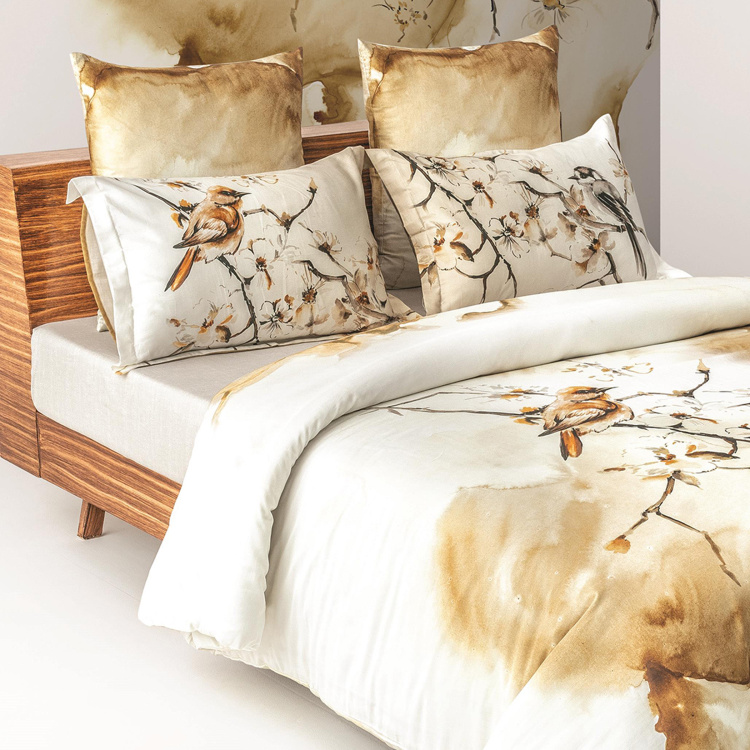 D'DECOR Get Inked Print 5-Pc. King Size Bedsheet Set - 274 x 274 cm