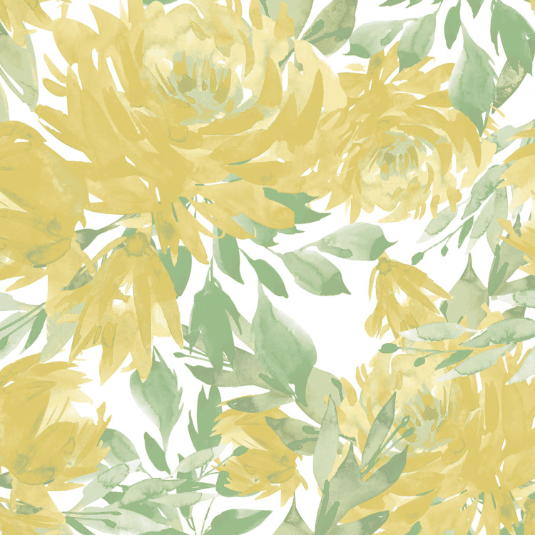 MASPAR Gardenia Floryn Printed 3-Piece King Size Bedsheet Set - 275 x 275 cm