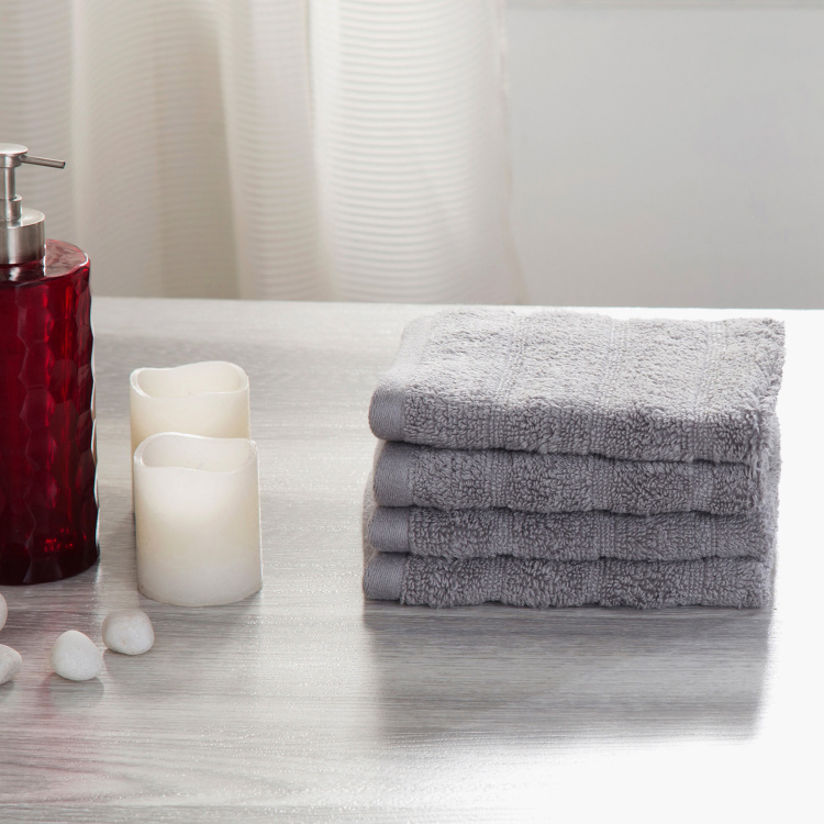 MASPAR Solid Face Towel- Set of 4- 30 x 30 cm