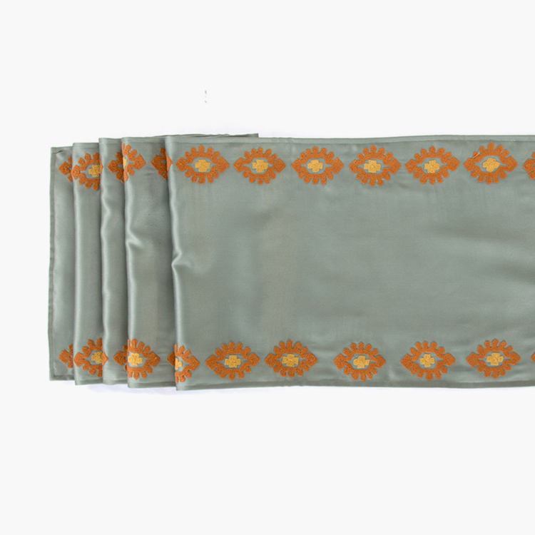 MASPAR Embroidered Table Runner-33 x 213 cm