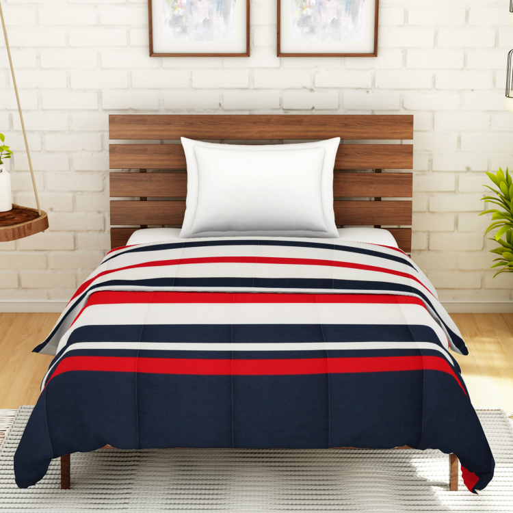 SPACES Welhome Unwinders Striped Single Bed Quilt - 220 x 150 cm