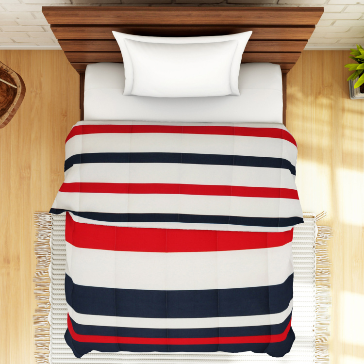 SPACES Welhome Unwinders Striped Single Bed Quilt - 220 x 150 cm