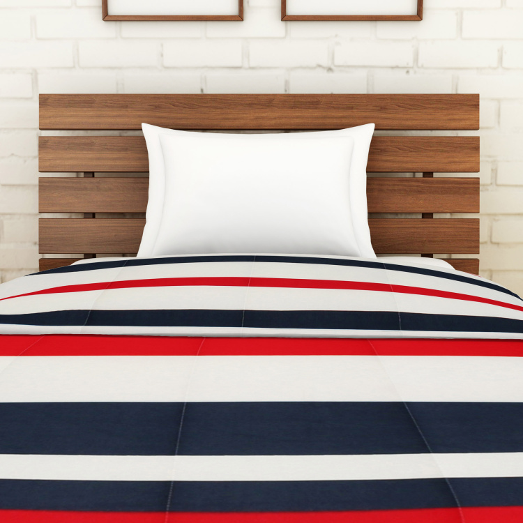 SPACES Welhome Unwinders Striped Single Bed Quilt - 220 x 150 cm