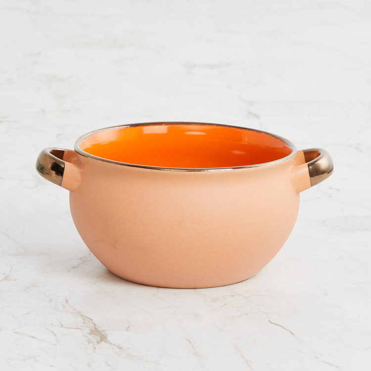 Vibgyor-Spectrum Solid Handi with Handle and Rim- Set of 4