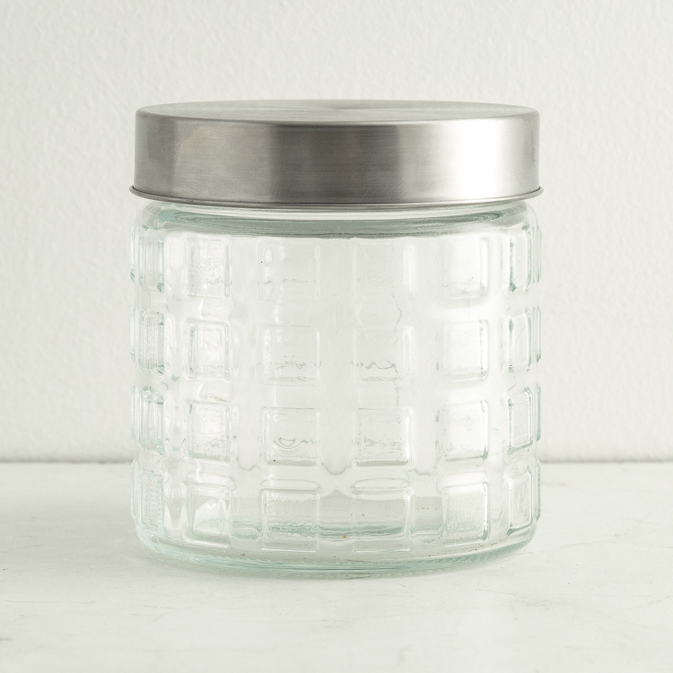 Tuscany Transparent Glass Canisters - Set of 2 - 900 ml