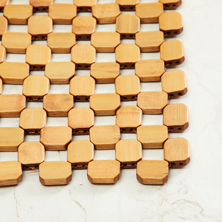 Rhodes Solid Placemats - Bamboo - Placemat - 30 cm x 45 cm - Brown