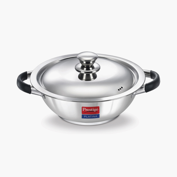 PRESTIGE Platina Kadai with Lid- 220mm