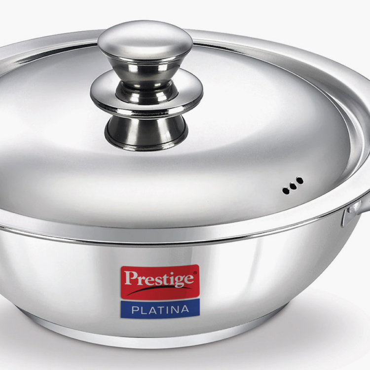 PRESTIGE Platina Kadai with Lid- 220mm