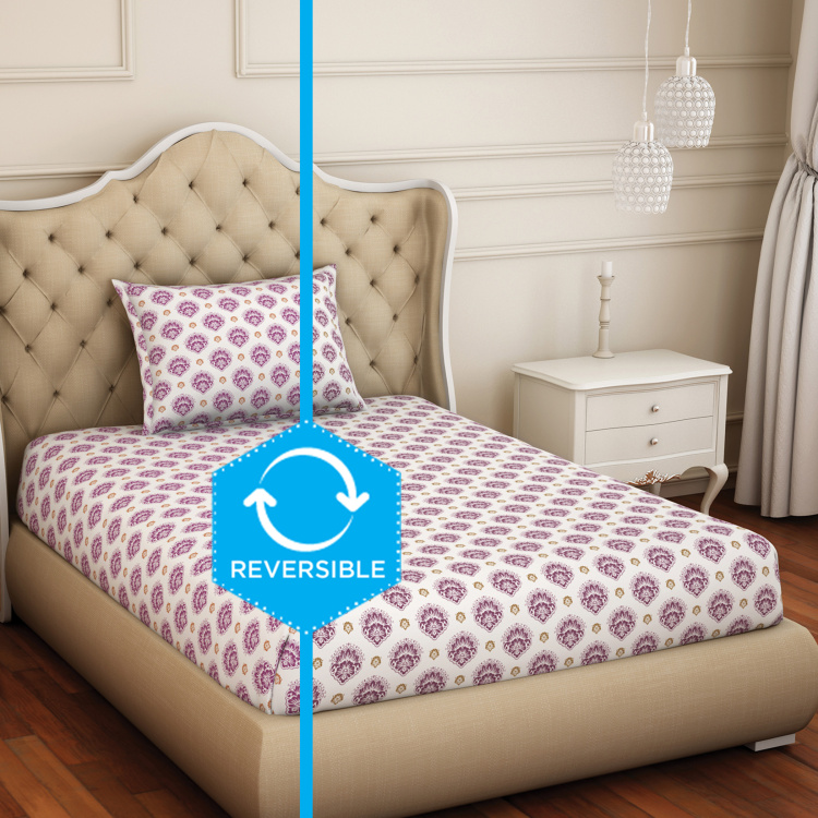 SPACES 2-In-1 Reversible 2-Piece Single Bedsheet Set - 1.52 x 2.28 m