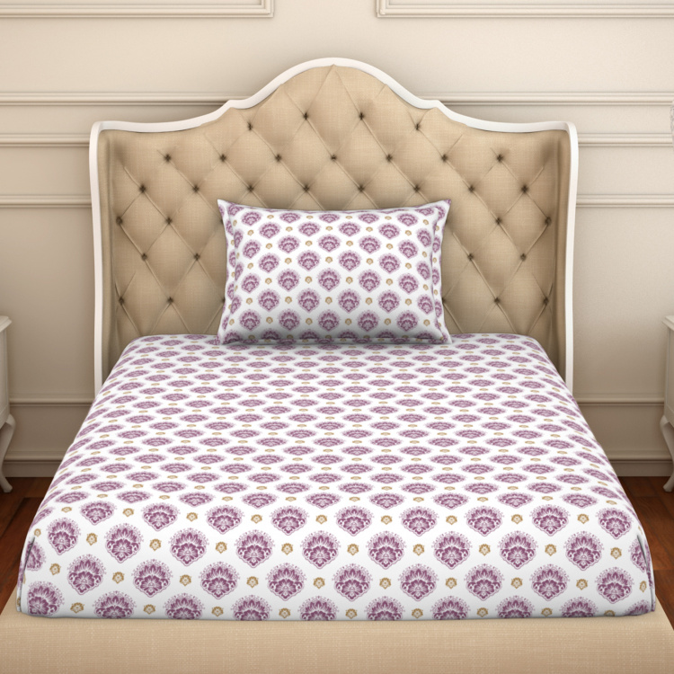 SPACES 2-In-1 Reversible 2-Piece Single Bedsheet Set - 1.52 x 2.28 m