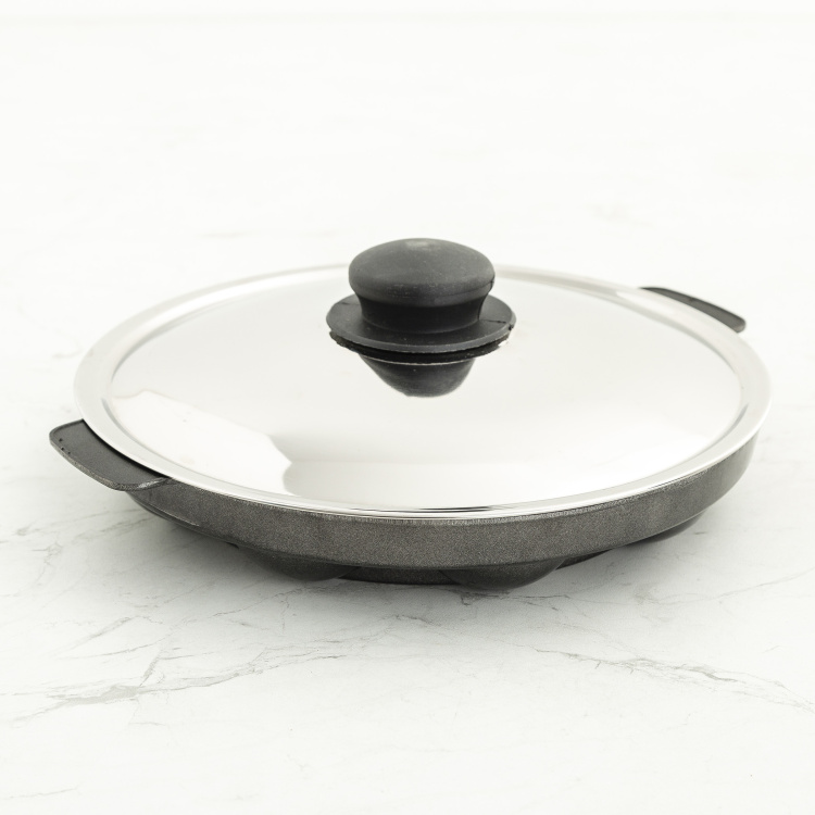 Corsica Galle Aluminium Appam Patra with Lid - 26cm