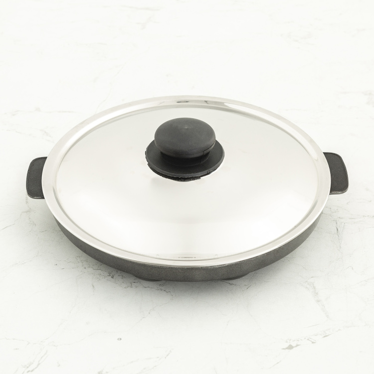 Corsica Galle Aluminium Appam Patra with Lid - 26cm
