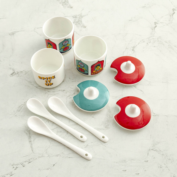 Carson Printed 3-Pc. Condiment Set