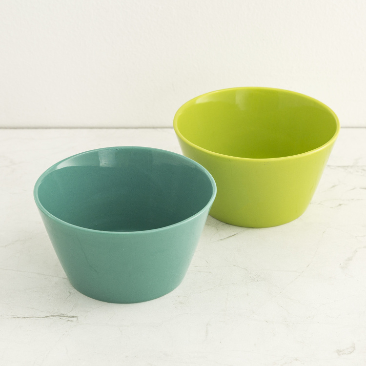 Vibgyor Spectrum Solid Set of 6 Mugs with 2 Bowls