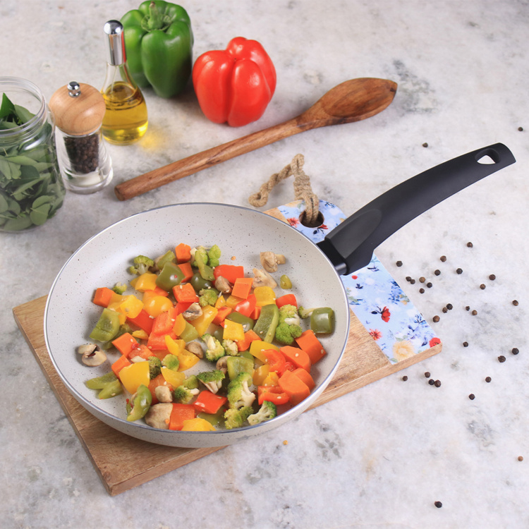 WONDERCHEF Romano Warm White Fry Pan - 24 cm