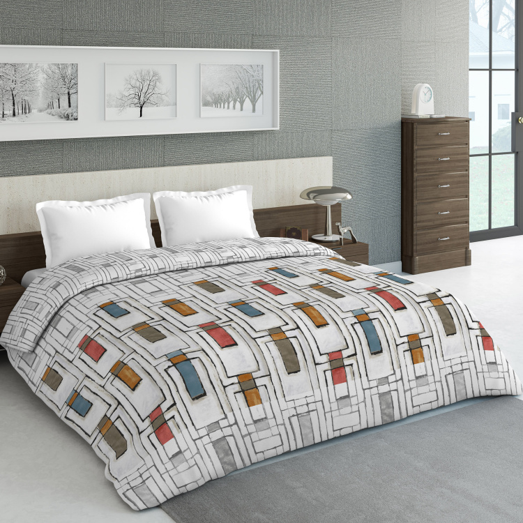 D'DECOR Esteem Printed Double Bed Comforter - 2.29 x 2.74 m