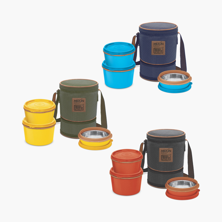 MILTON Solid Flexi Tiffin Containers - Set of 3