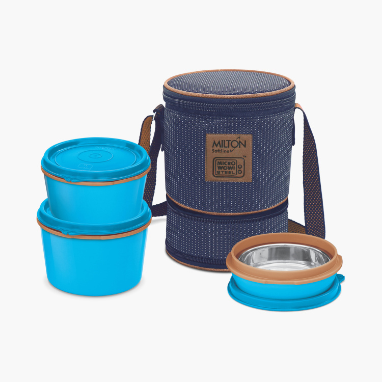 MILTON Solid Flexi Tiffin Containers - Set of 3