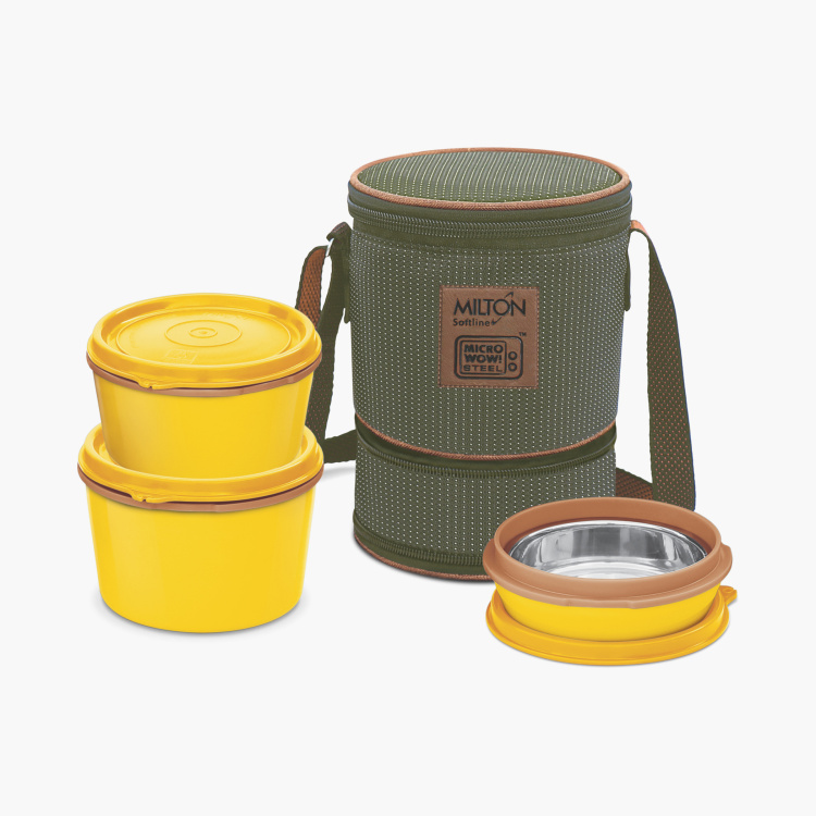 MILTON Solid Flexi Tiffin Containers - Set of 3