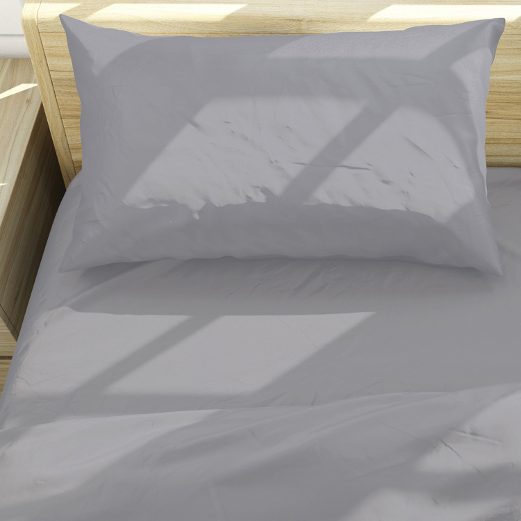 HIMEYA Comfort Percale Solid Pillow Cover - Set of 2 - 50 cm x 75 cm