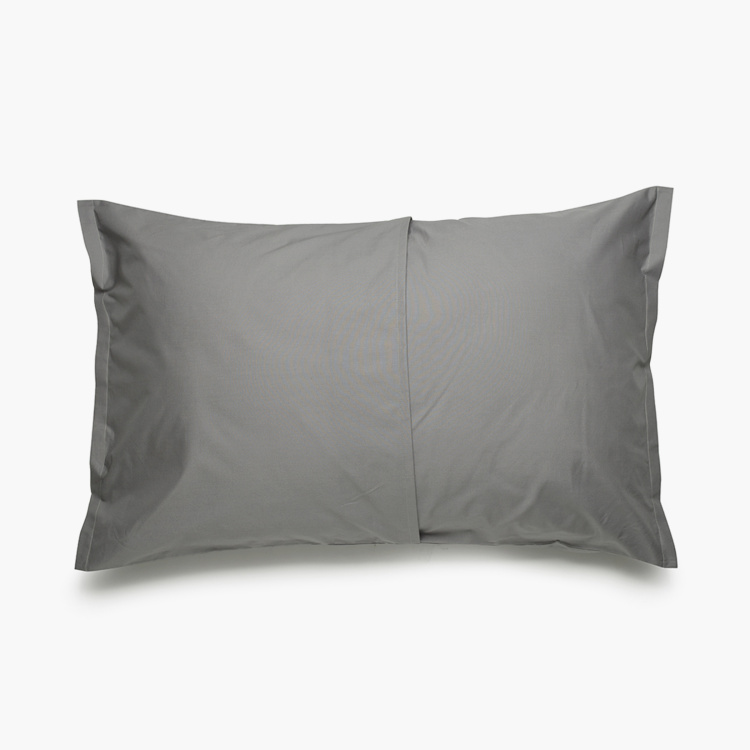 HIMEYA Comfort Percale Solid Pillow Cover - Set of 2 - 50 cm x 75 cm