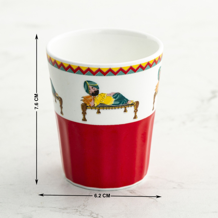 Highway Dhaba Cutting Chai Cup with Stand - Set of 6