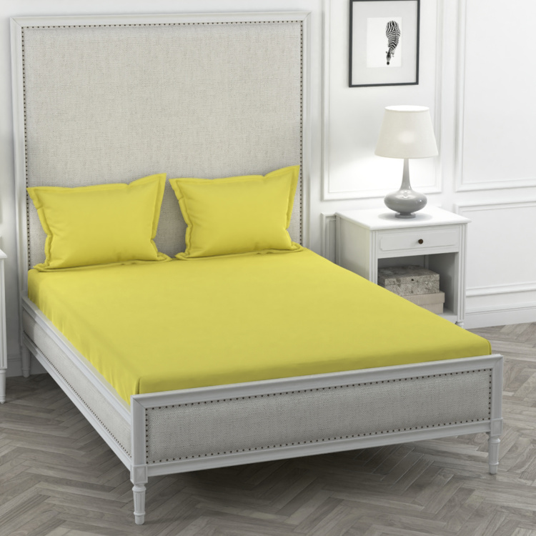 PORTICO Percale Solid 3-Pc. Double Bedsheet Set - 2.20 x 2.54 m