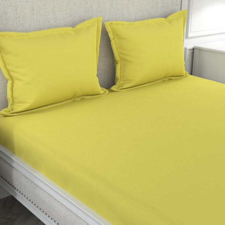 PORTICO Percale Solid 3-Pc. Double Bedsheet Set - 2.20 x 2.54 m