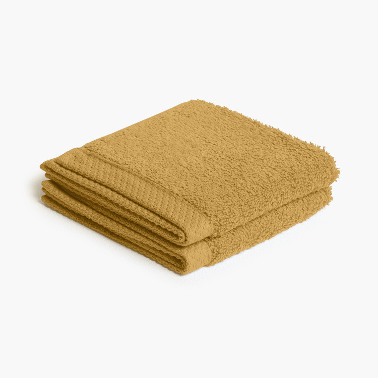 D'DECOR Prism Textured Face Towel - Set of 2 Pcs - 30 cm x 30 cm