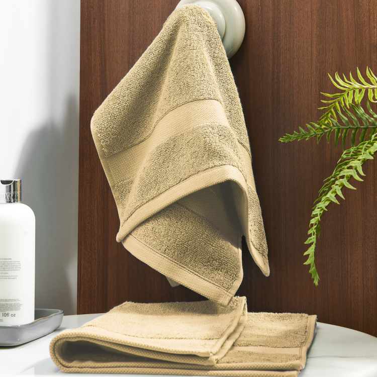 D'DECOR Vital Textured Hand Towel - Set of 2 Pcs - 60 cm x 40 cm