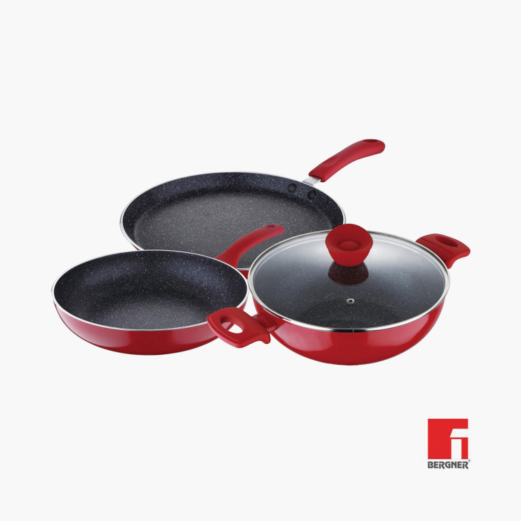 BERGNER Bellini+Pressed Aluminium 4-Pc. Non-Stick Cookware Set