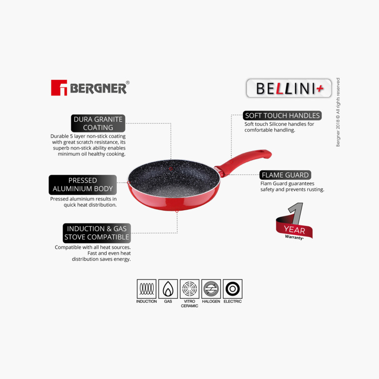 BERGNER Bellini+Pressed Aluminium 4-Pc. Non-Stick Cookware Set