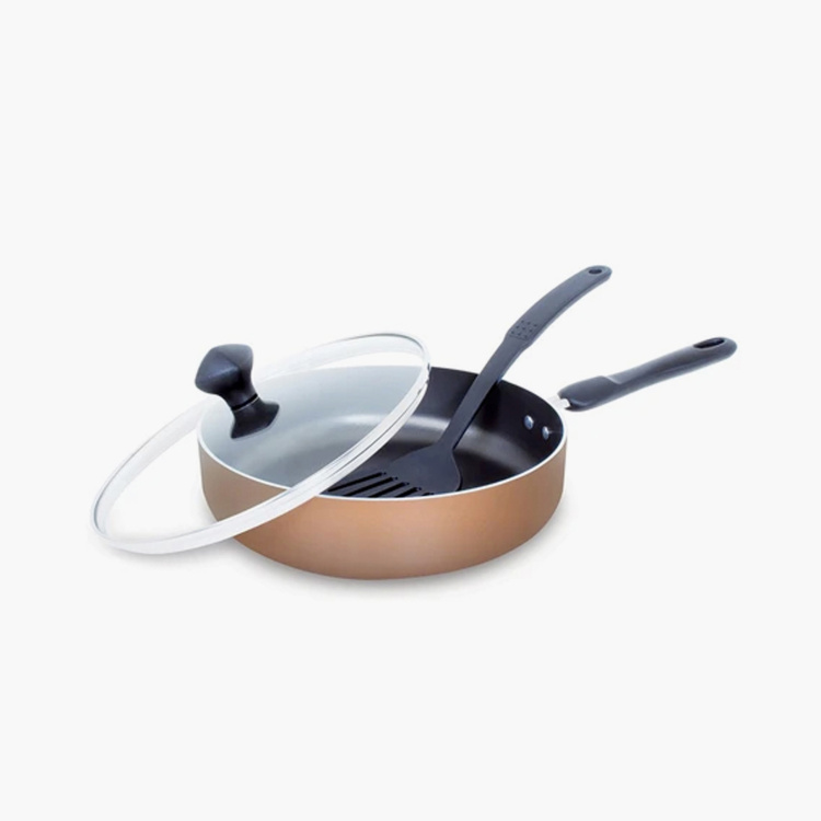 MEYER Non-Stick 3-Pc. Saute Pan With Lid & Accessory