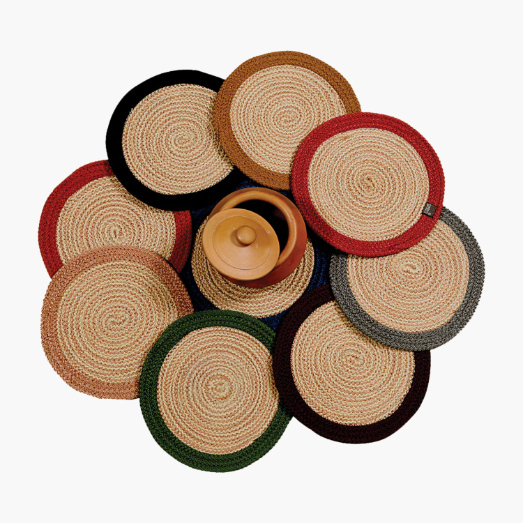 SAPROSE Braided Round Trivets - Set of 3