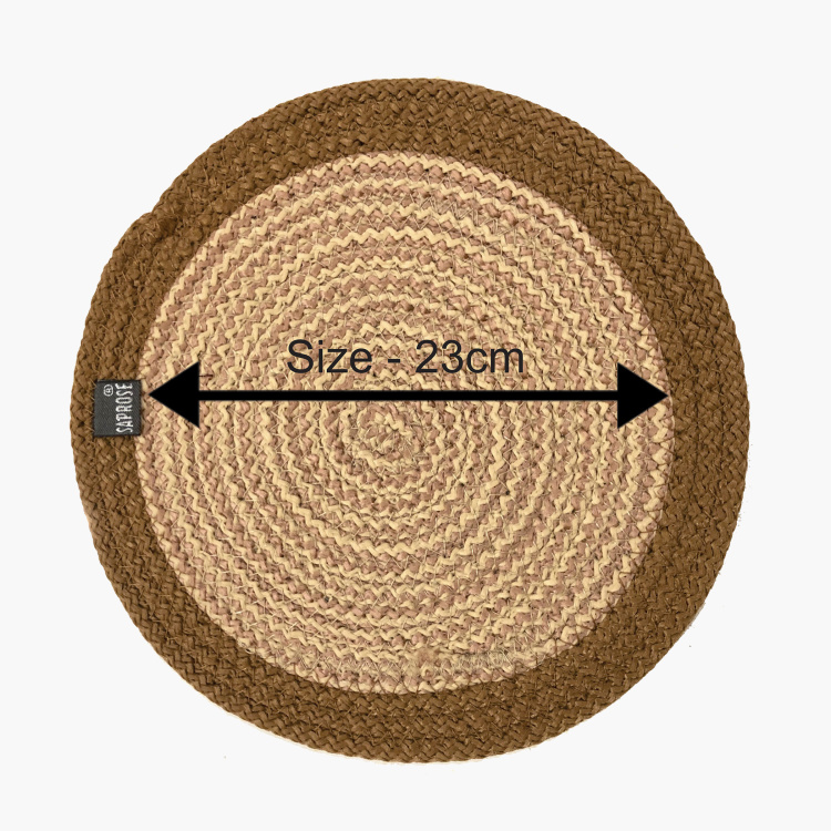 SAPROSE Braided Round Trivets - Set of 3