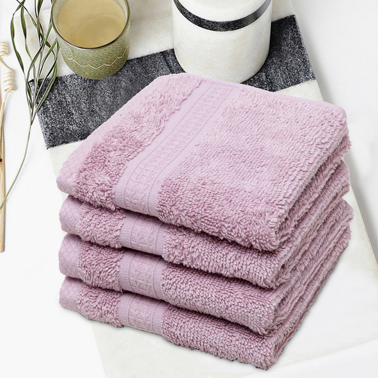 SPACES Organic Face Towel - Set of 4- 30 x 30 cm