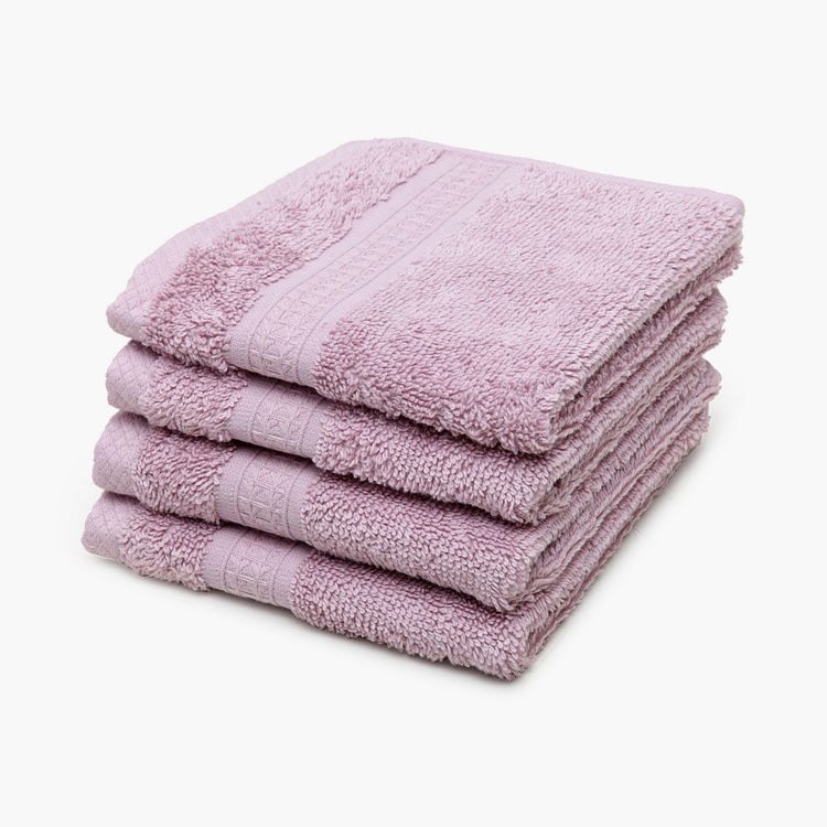 SPACES Organic Face Towel - Set of 4- 30 x 30 cm