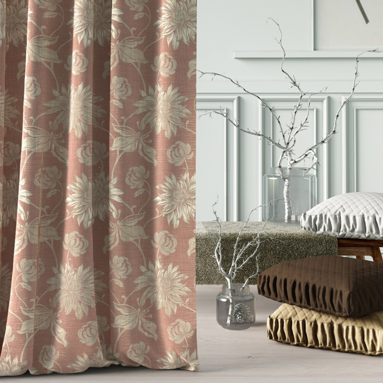 D'DECOR Aster Printed Large Door Curtain - 135 cm x 260 cm